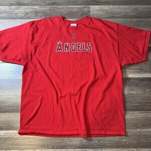 Los Angeles Angels T Shirt Mens 2XL Red Lee Sport MLB Graphic Tee 2006